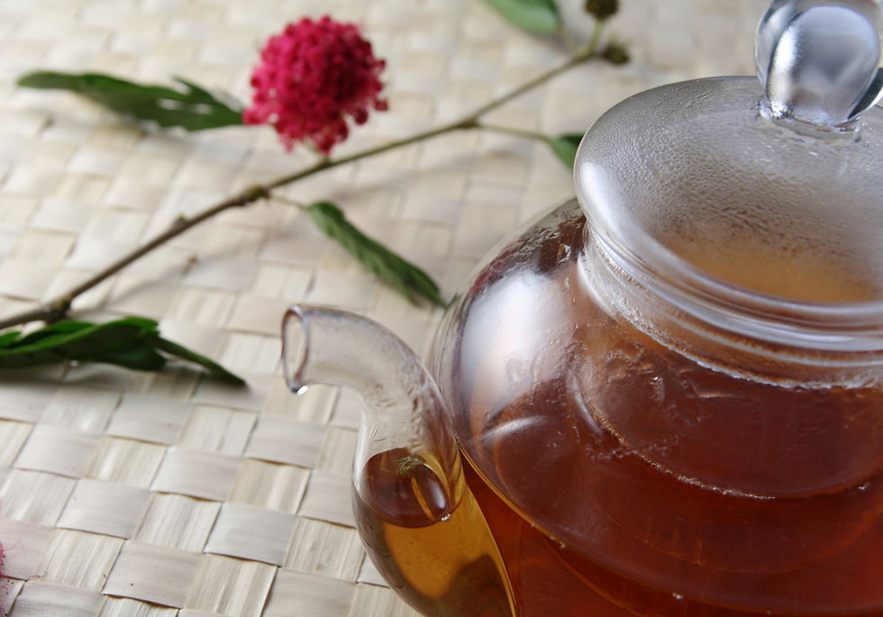 Glass Teapot Display