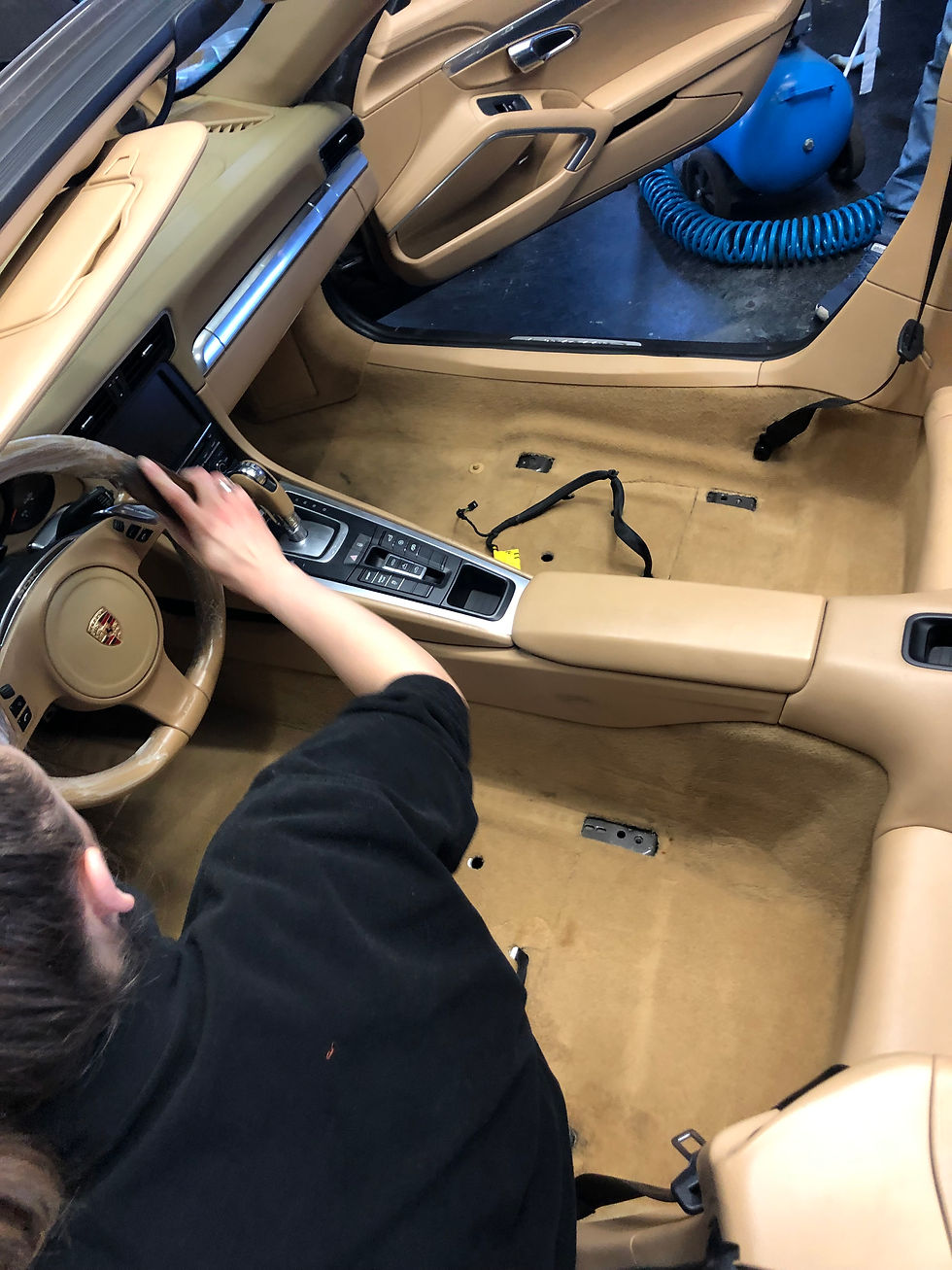 Renowacja wnętrza Porsche