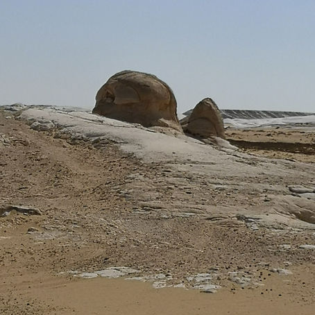 Steinformationen in der Weißen Wüste