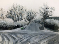acrylic sketch landscape
