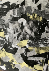 Collage of Prints and Coloured Paper