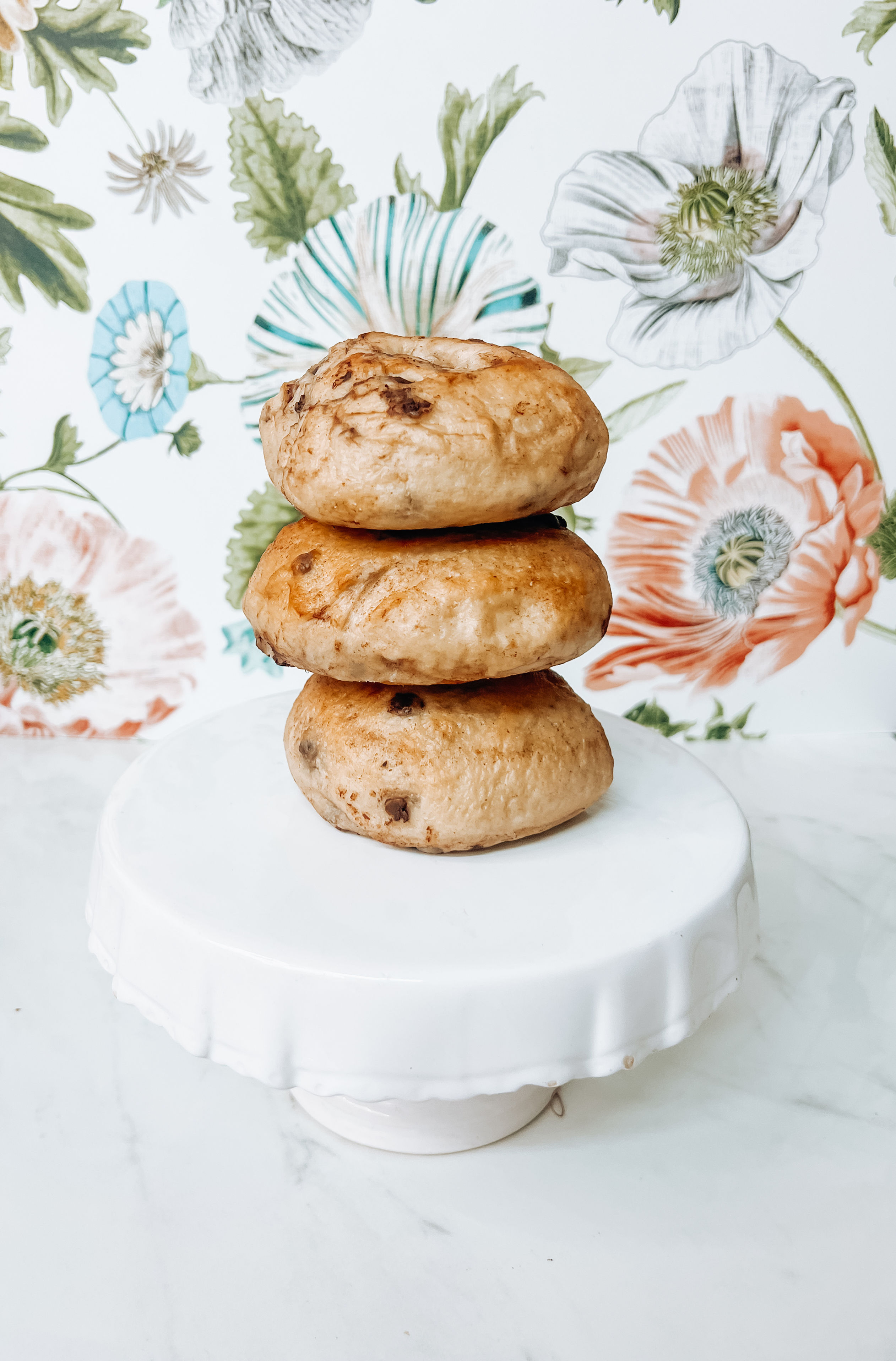 Chocolate Chip Sourdough Bagel Stack