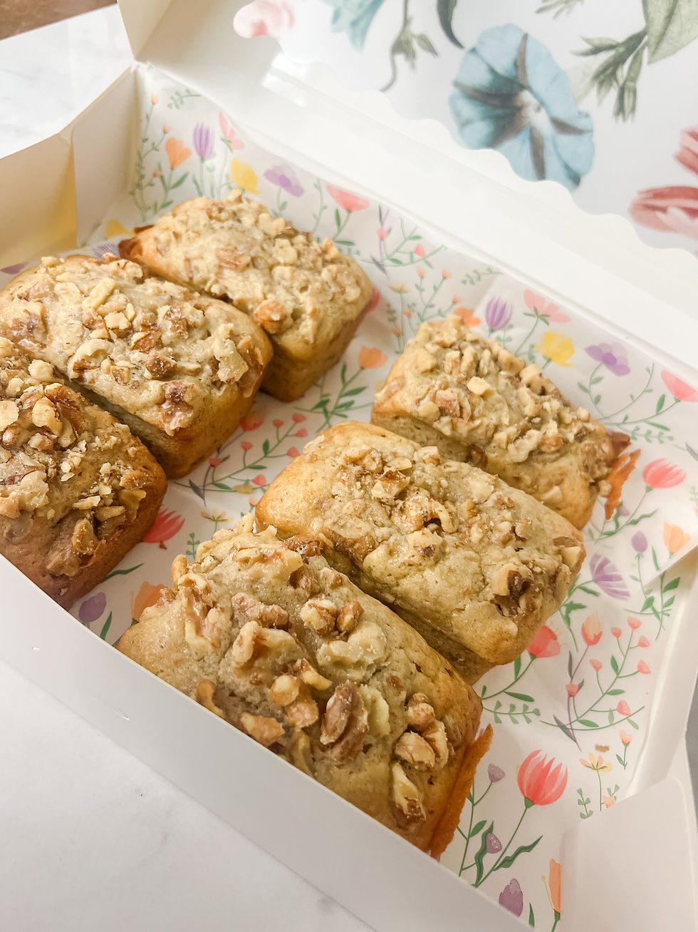 Thumbnail: Banana Nut Cake Mini Loaves