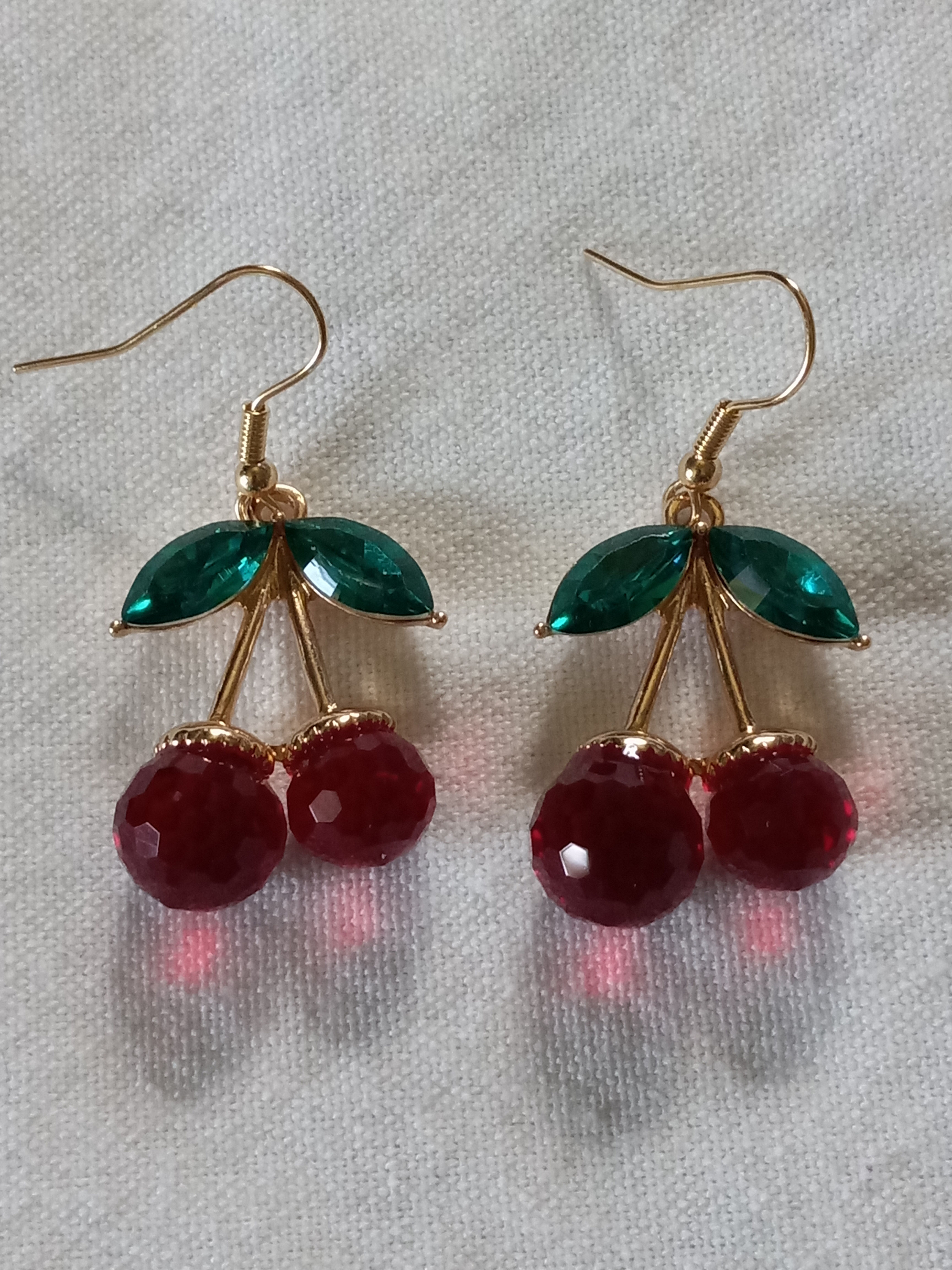 Large Cherries with Leaves