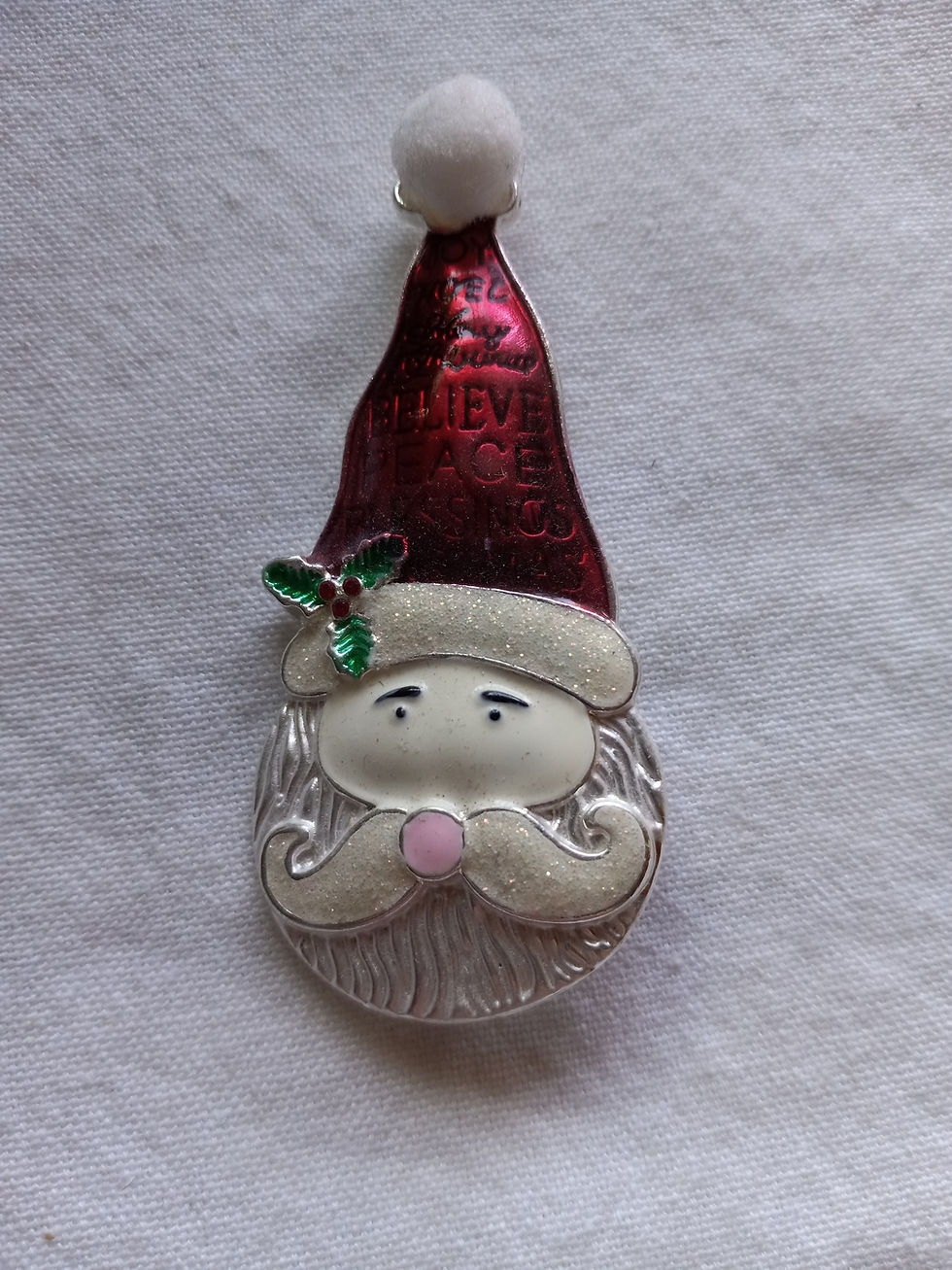 Santa Face with Red Hat