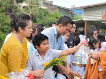 Food Offering for Monks on Friday, 7th September for SIH 3rd Year Anniversary.