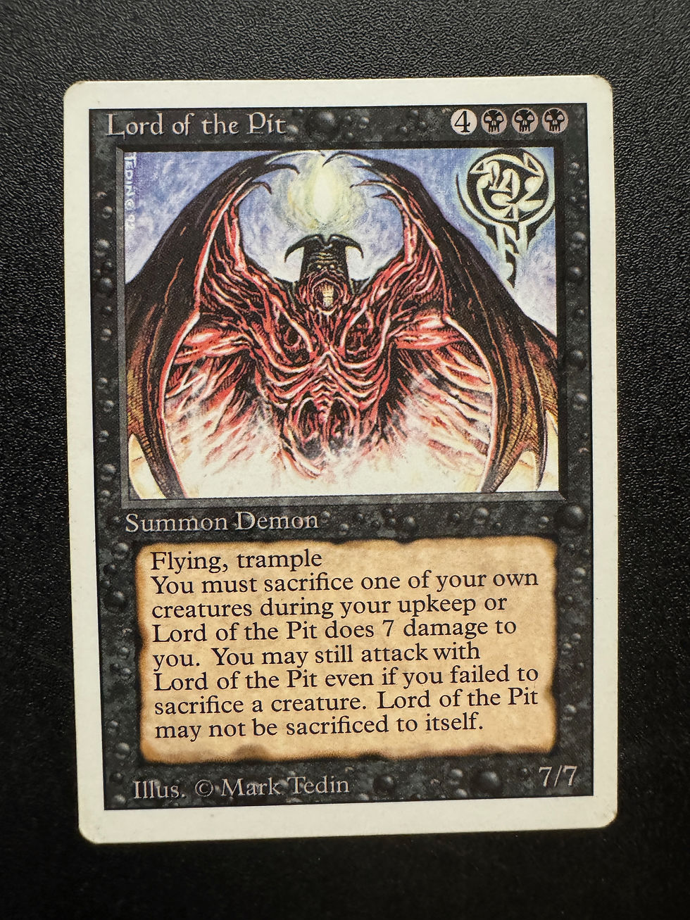 Lord of the Pit  1994 Revised  Magic the Gathering MTG