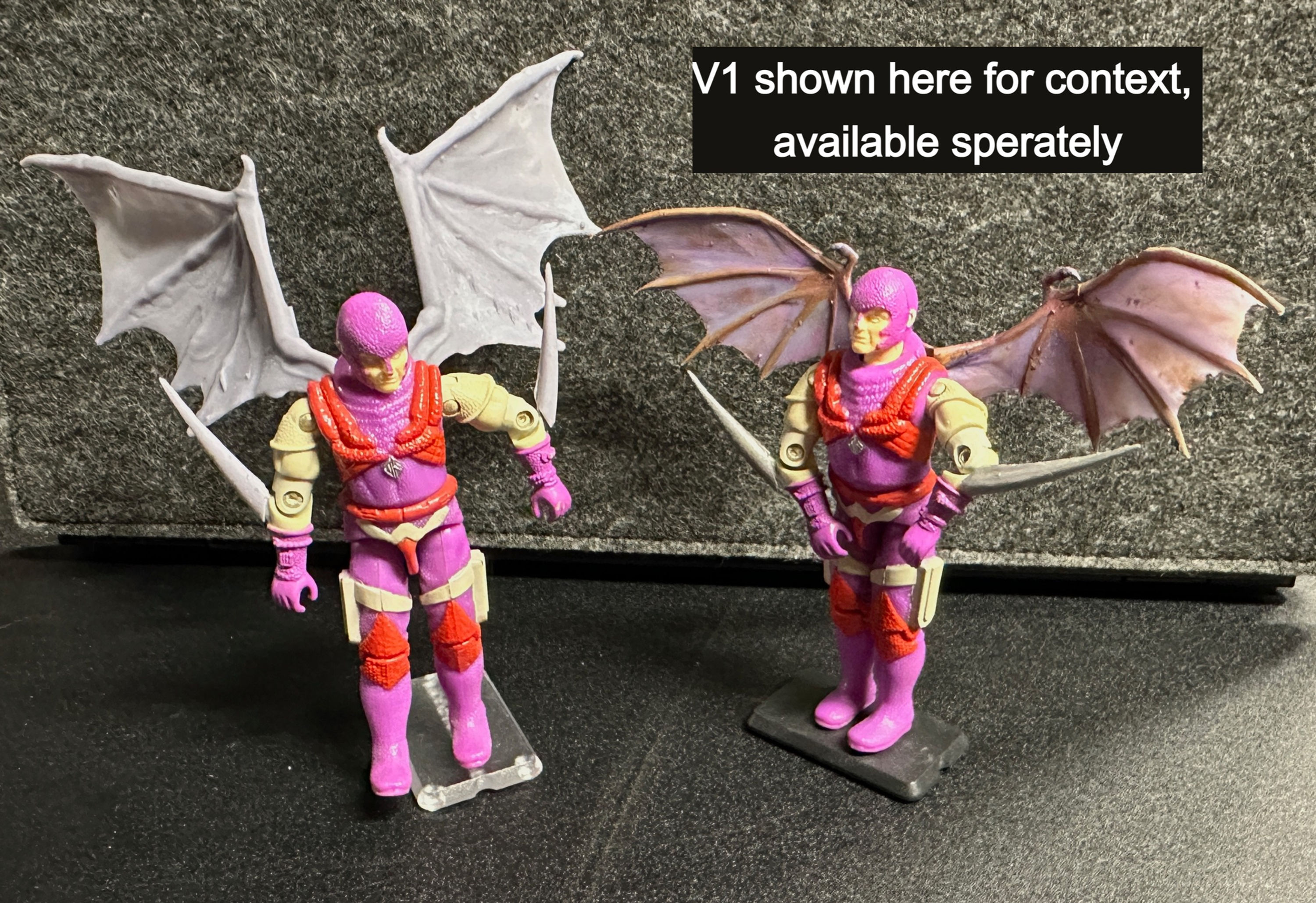 G.I Joe. ARAH Classified Nemesis Enforcer Wings V2 Resin 3D Upgrade