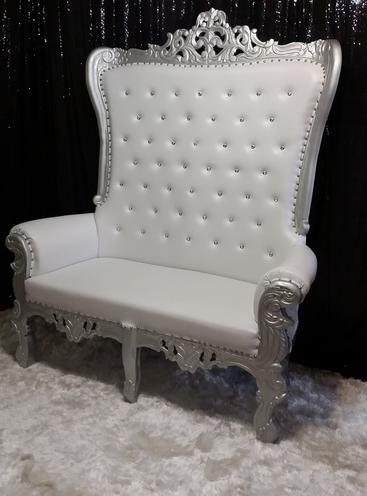 SILVER LOVE SEAT
