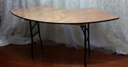 6ft Half moon table