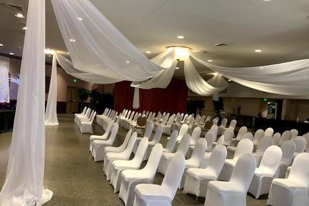 Ceiling draping