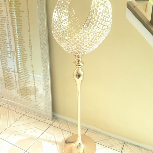 Gold crystal columns 2 available