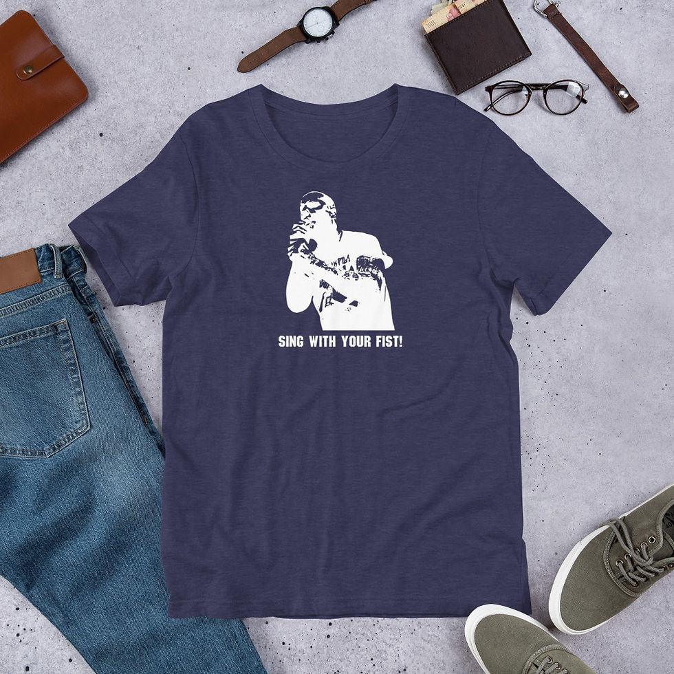 Thumbnail: "Sing With Your Fist!" - Unisex t-shirt