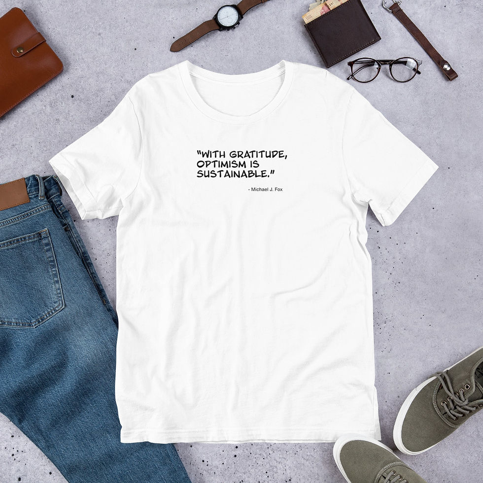 Thumbnail: Michael J. Fox Quote - Gratitute - Unisex t-shirt