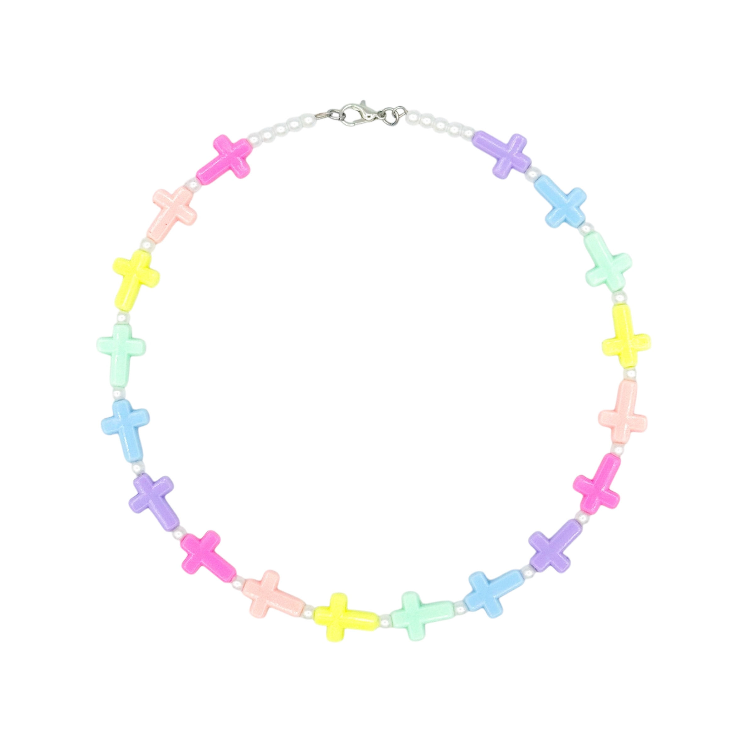Cross Rainbow Necklace