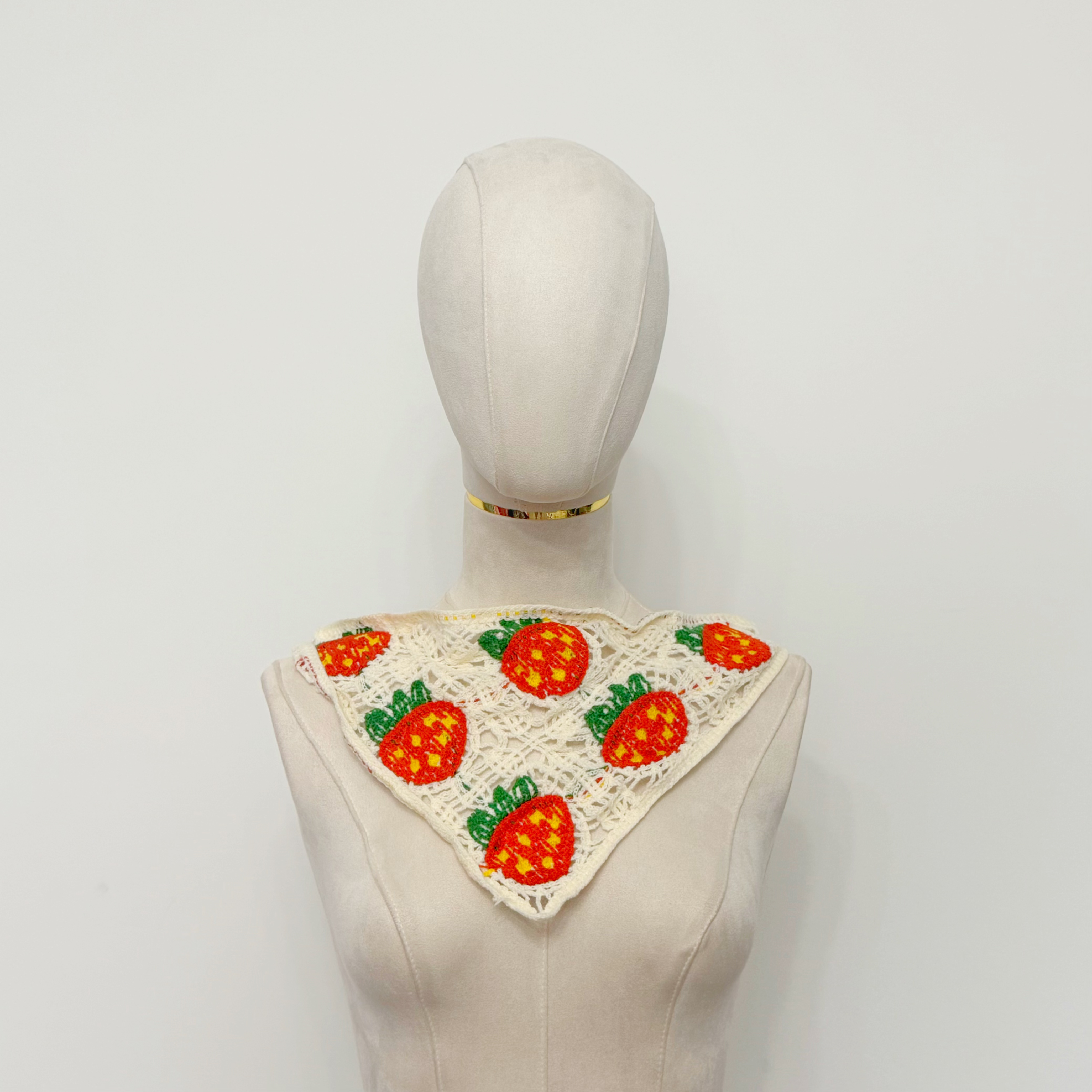 Miss Crochet Hair Bandana Red Strawberry
