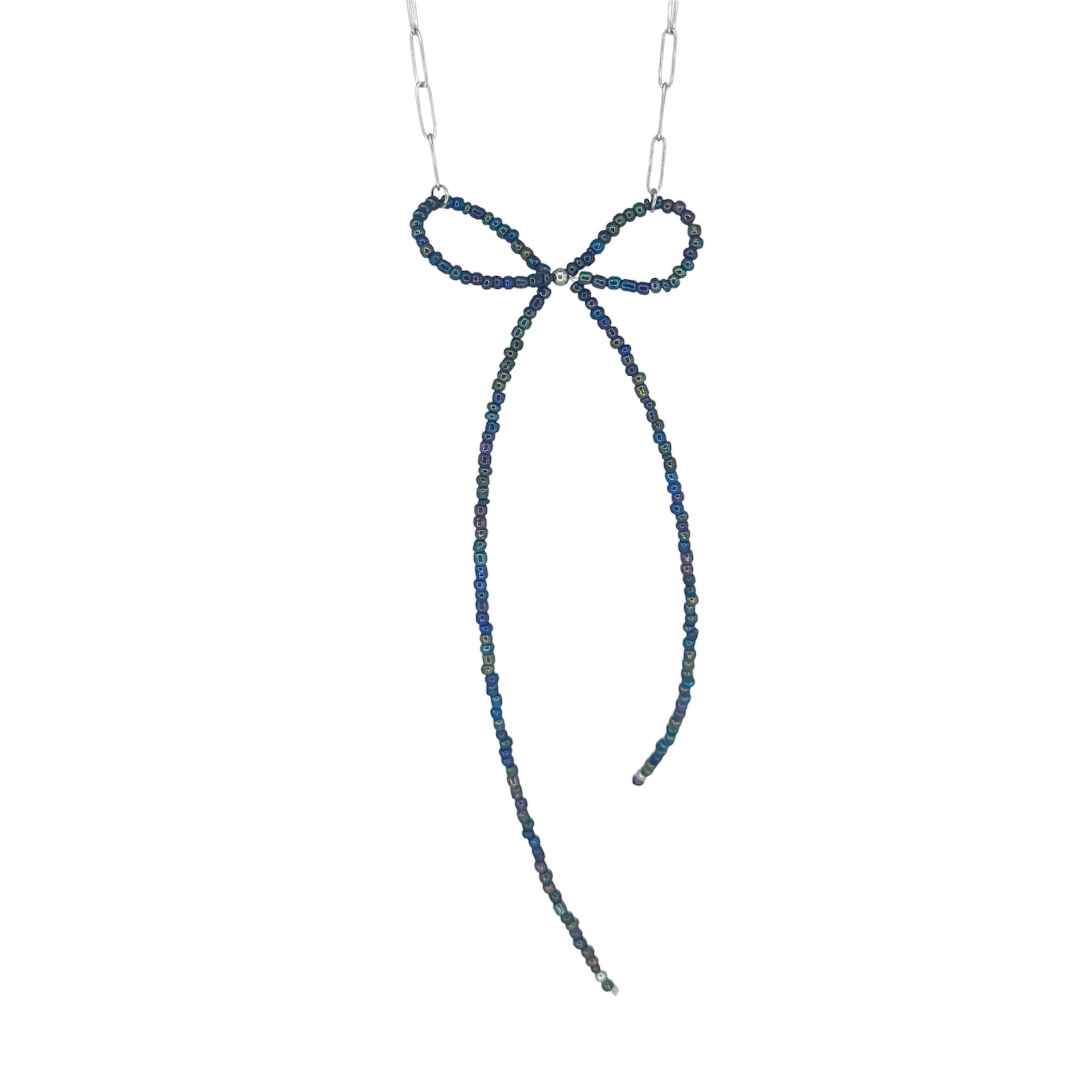 Steel Ribbon Necklace VIII