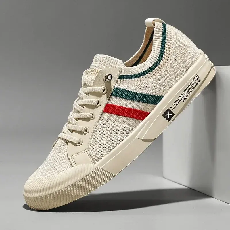 Fashion Sneakers for Men Light Mesh Breathable Outdoor Walking Loafers Male Flat