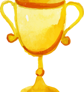 Golden Trophy Illustration