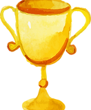 Golden Trophy Illustration