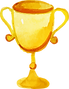 Golden Trophy Illustration