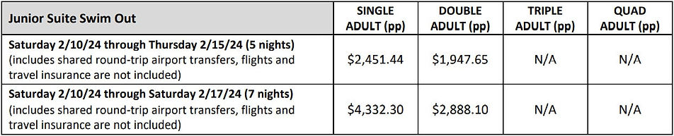 Destination Wedding Travel Agent Rates JSSO