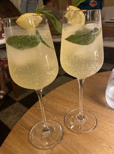 Limoncello Spritz cocktail at Lia restaurant at Unico Riviera Maya wedding resort in Puerto Vallarta, Mexico.