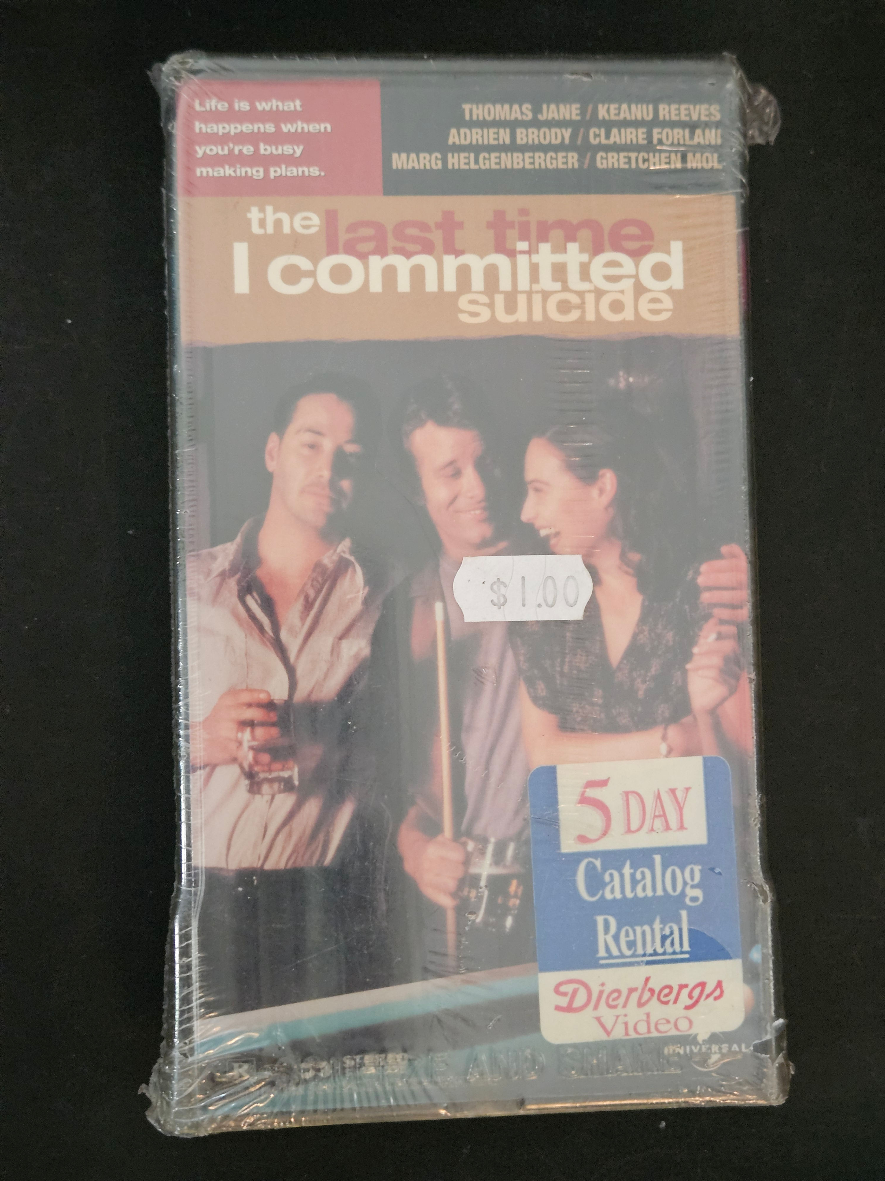 VHS - the Last Time I Committed Suicide - Rental Copy Used Sealed