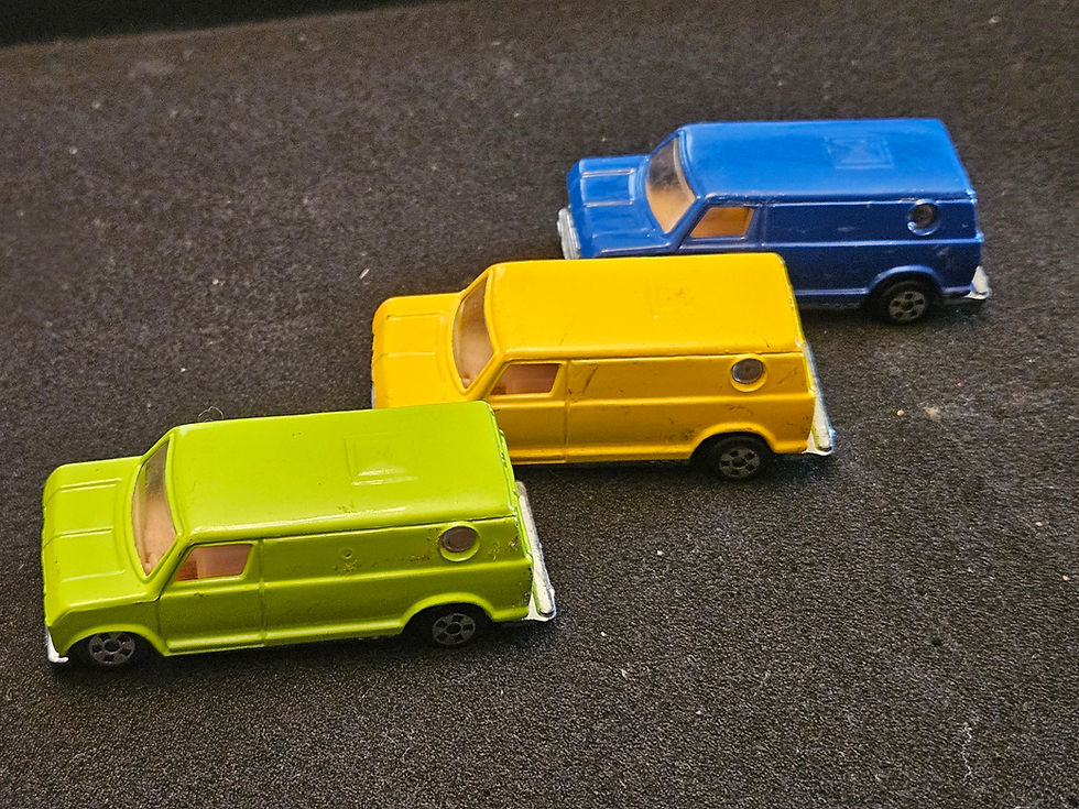 Thumbnail: Soma Super Wheels Toy Car Lot of 3 Ford Econoline Van's 1980s