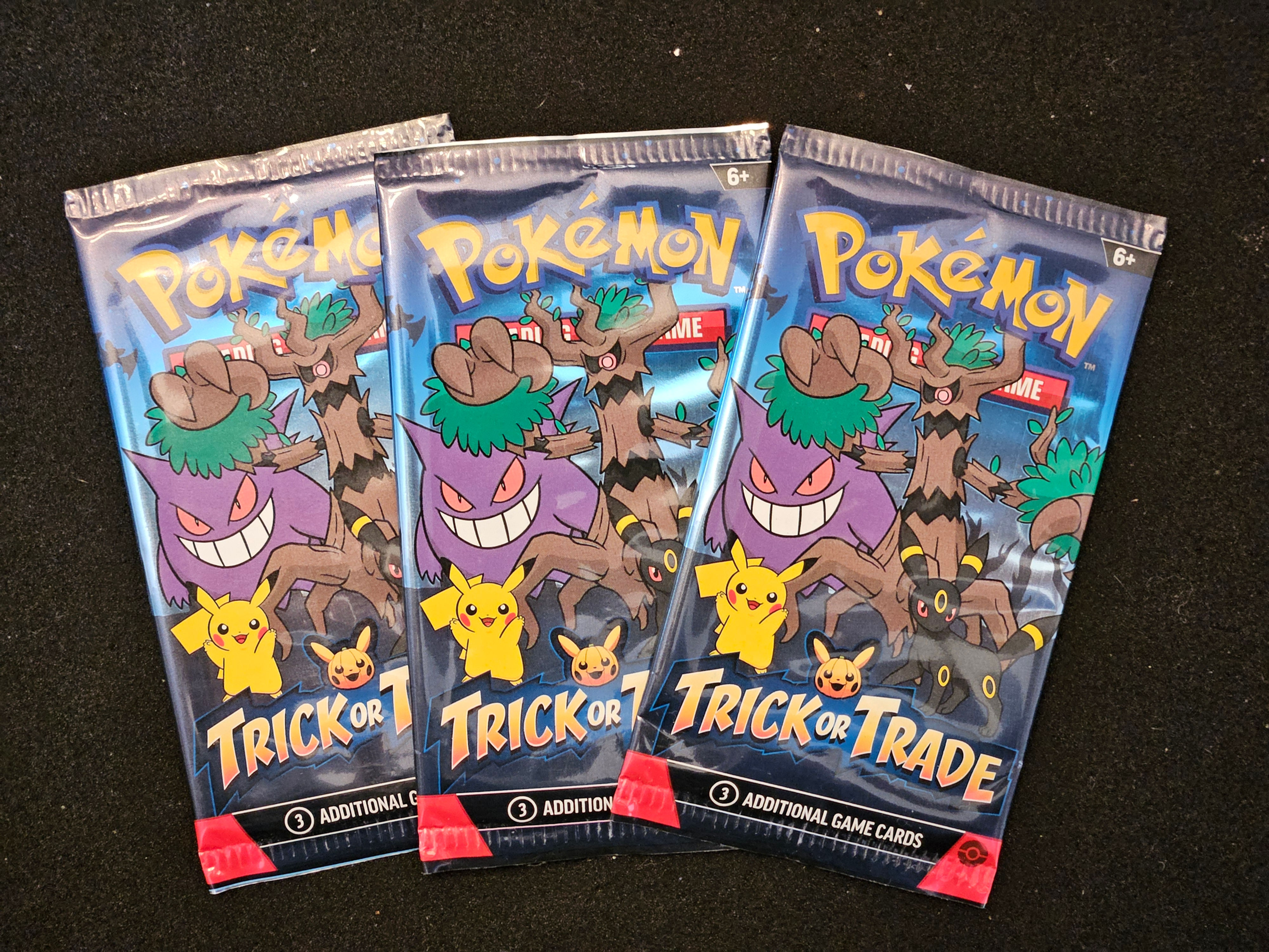 Pokemon 2024 Trick or Trade (Lot of 3) New Sealed 3-Card Packs
