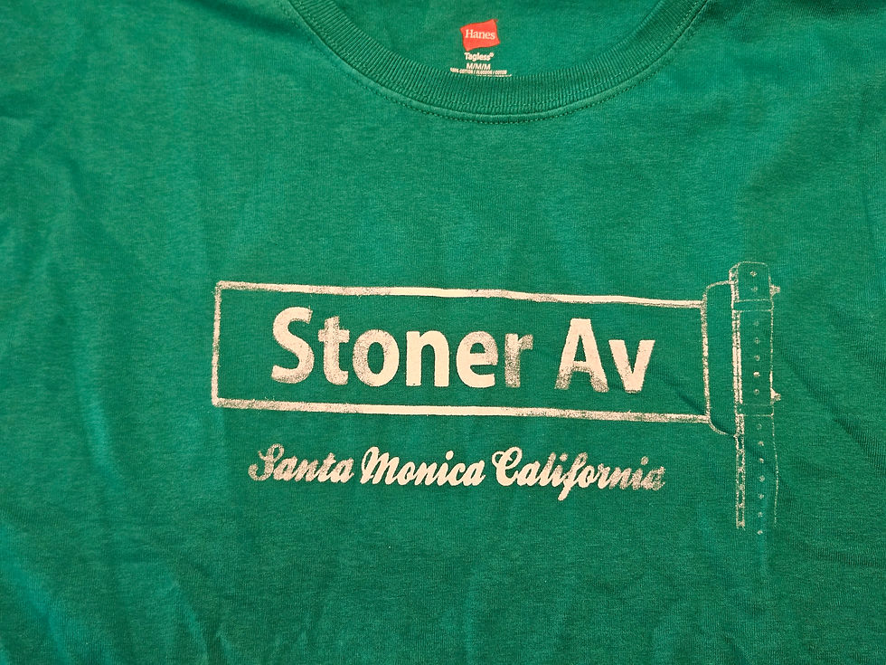 Thumbnail: M - T Shirt - Stoner Ave - Santa Monica California Green M - New