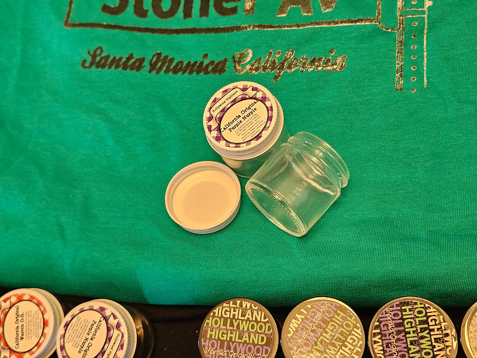 Thumbnail: Hollywood Highland 2 Jar Set - 2 Unique Jam Jars 3Oz each