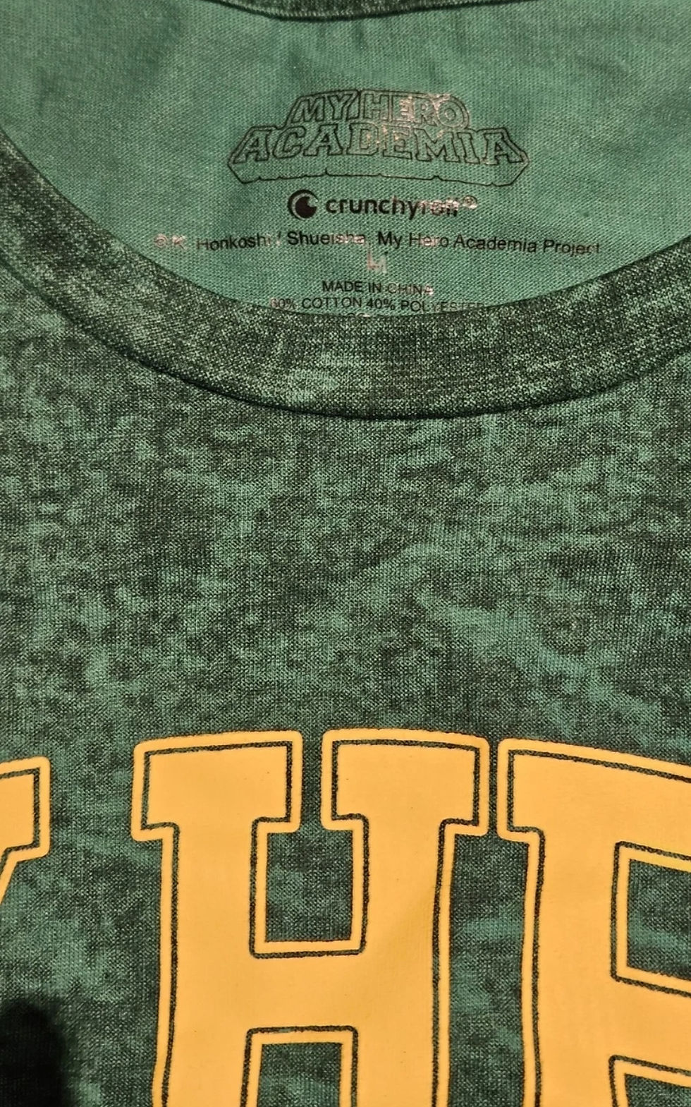 Thumbnail: My Hero Academia Izuku Midoriya Men's Tshirt Size XL Green