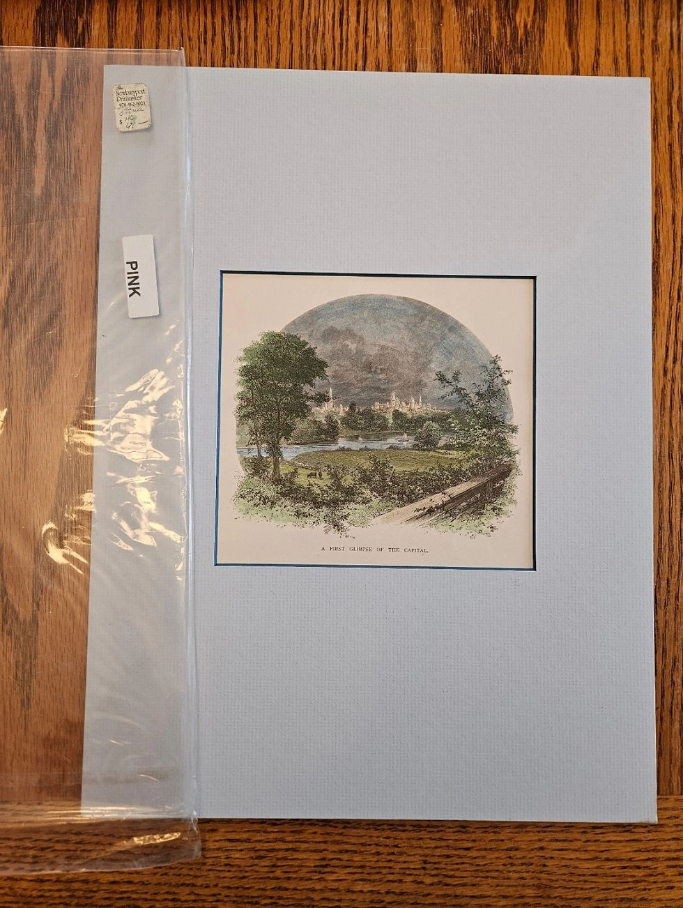 Thumbnail: 1872-82 Picturesque Canada Antique Print - A First Glimpse of the Capital Ottawa