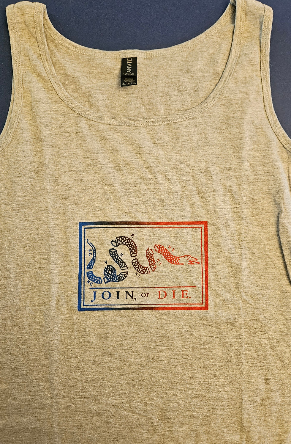 Thumbnail: M - Tank Top Join or Die Ben Franklin Women's Top Summer Medium (JoD3)