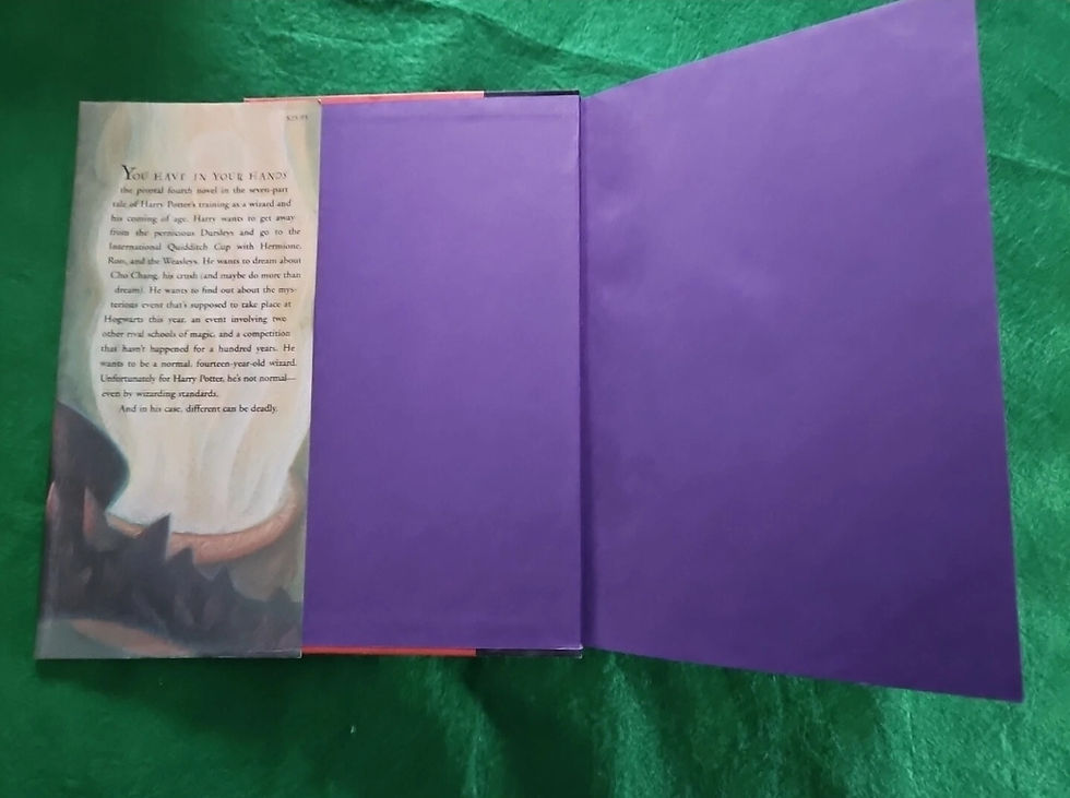 Thumbnail: Harry Potter Hardcover Goblet of Fire First American Edition July 2000