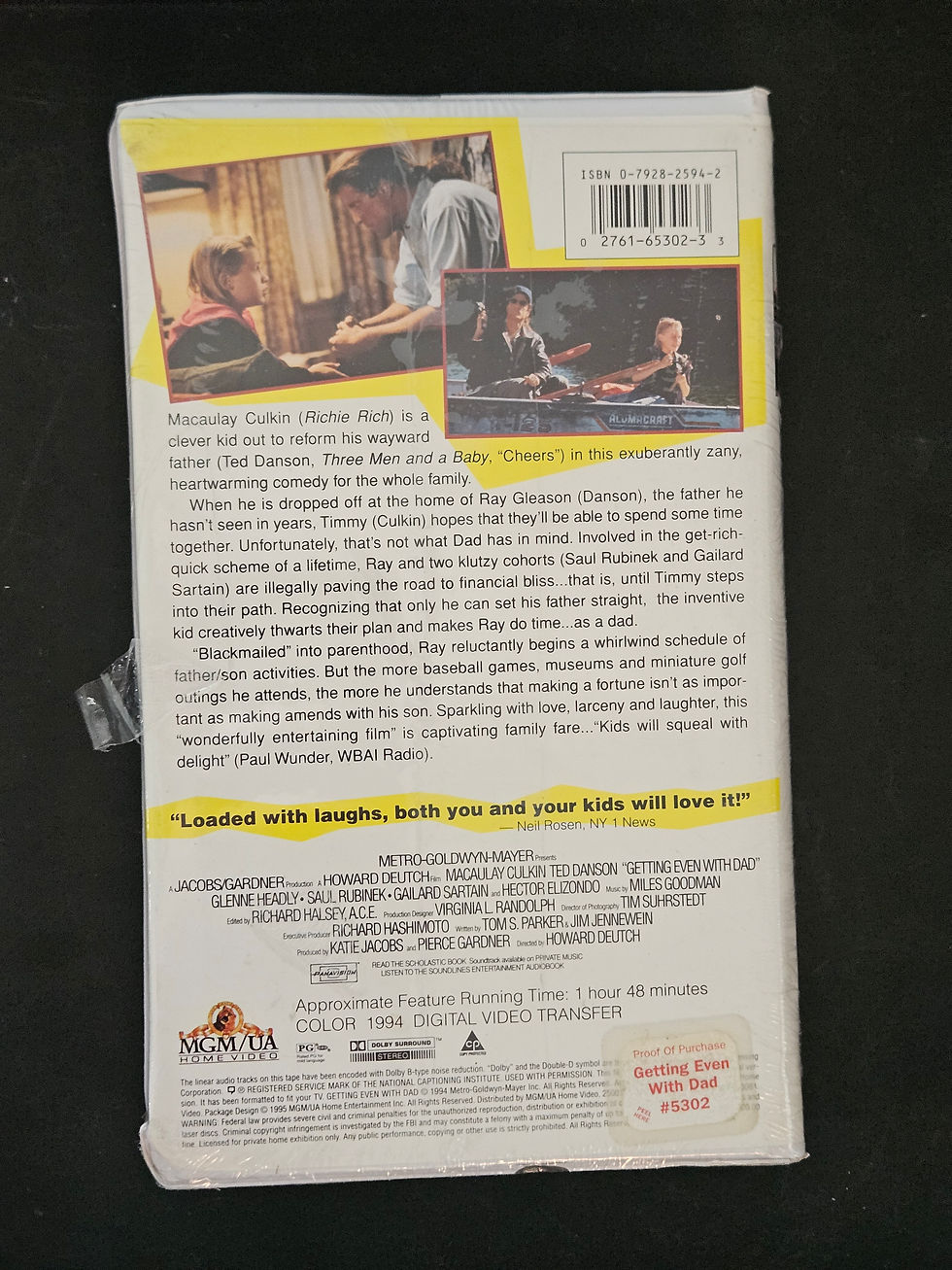 Thumbnail: VHS - Getting Even with Dad Clamshell Case - New Sealed