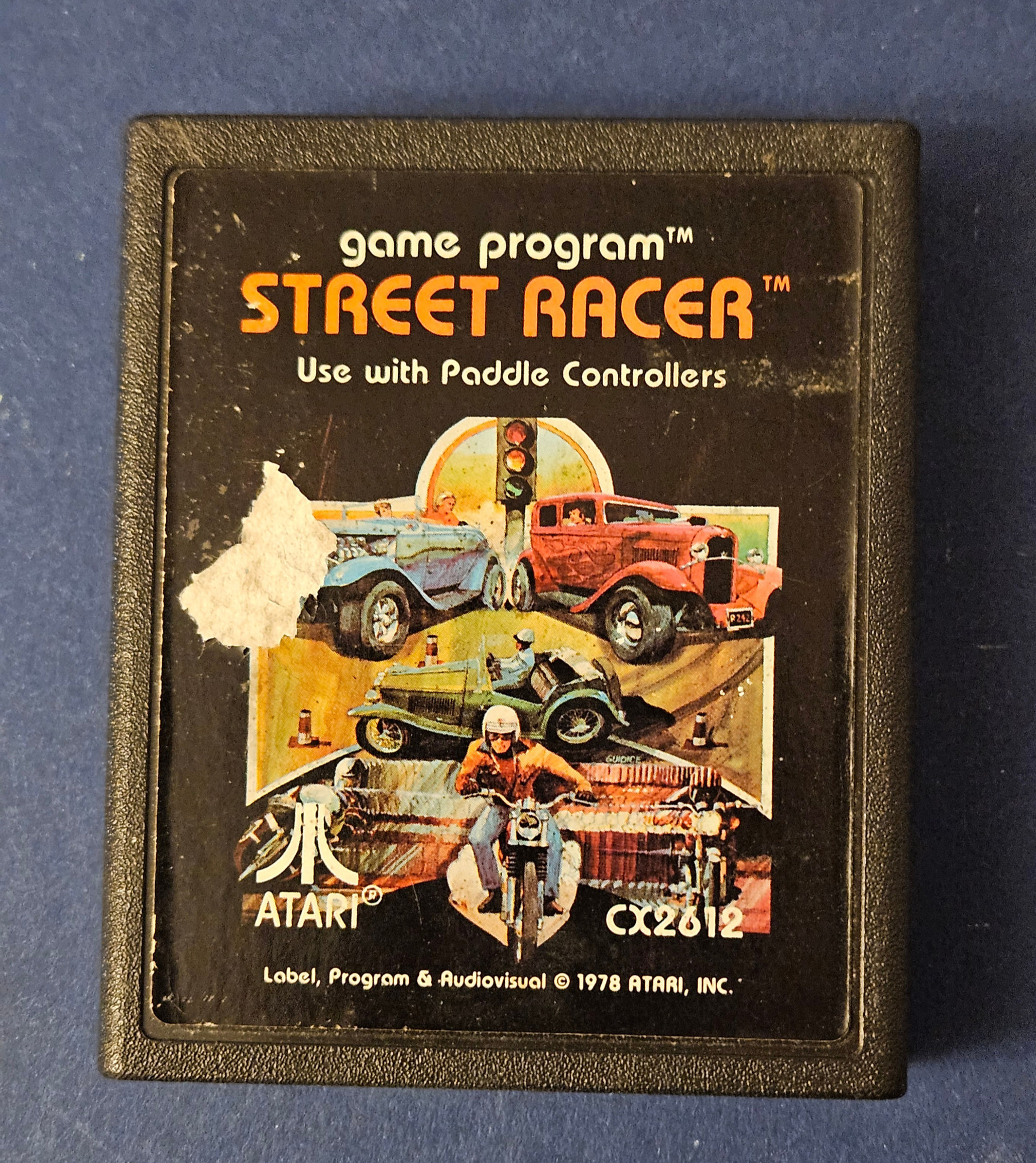Atari Original Video Game Cartridge - Street Racer - 1978 CX2612