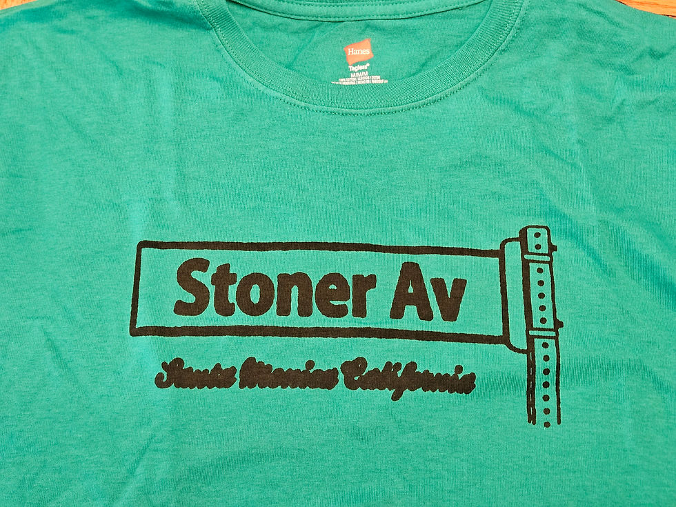 Thumbnail: M - T Shirt - Stoner Ave - Santa Monica California Green M - New