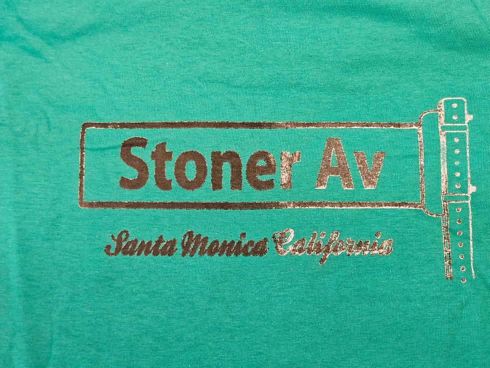 Thumbnail: M - T Shirt - Stoner Ave - Santa Monica California Green M - New