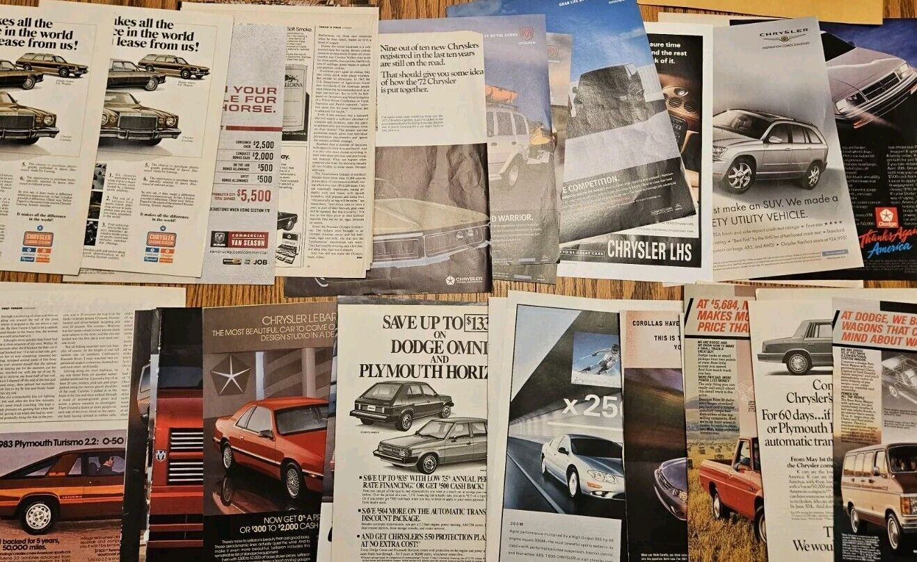 70 Chrysler Dodge Jeep Plymouth Car And Truck Print Ads 1970s-Now