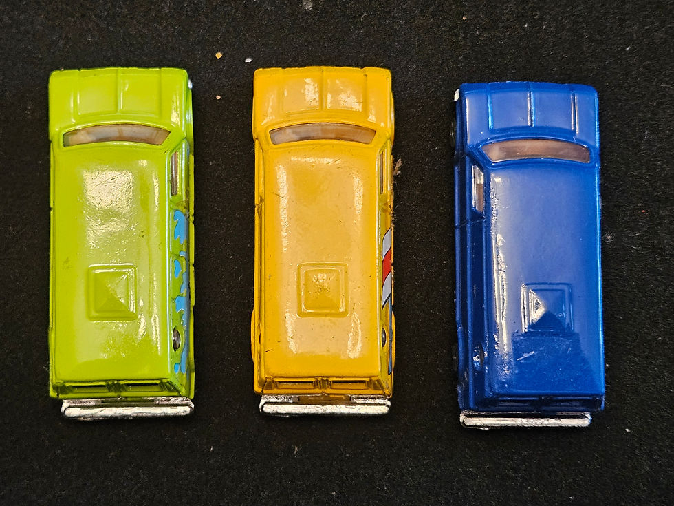 Thumbnail: Soma Super Wheels Toy Car Lot of 3 Ford Econoline Van's 1980s