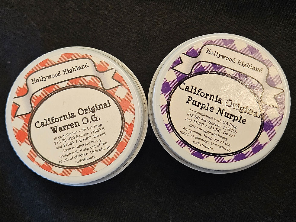 Thumbnail: Hollywood Highland 2 Jar Set - 2 Unique Jam Jars 3Oz each