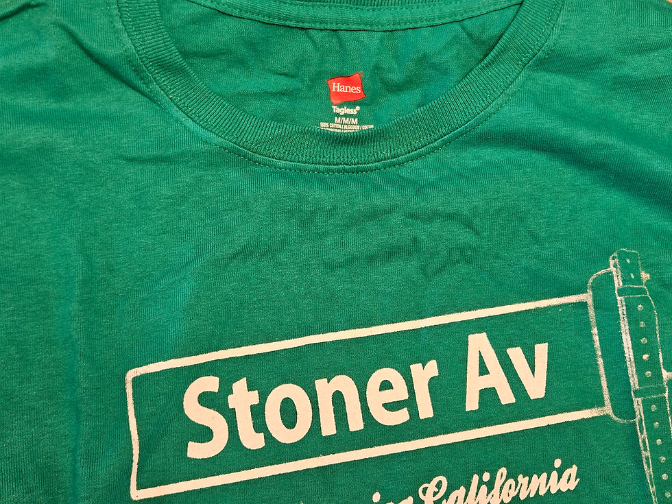 Thumbnail: M - T Shirt - Stoner Ave - Santa Monica California Green M - New
