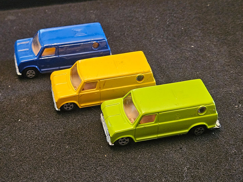 Thumbnail: Soma Super Wheels Toy Car Lot of 3 Ford Econoline Van's 1980s