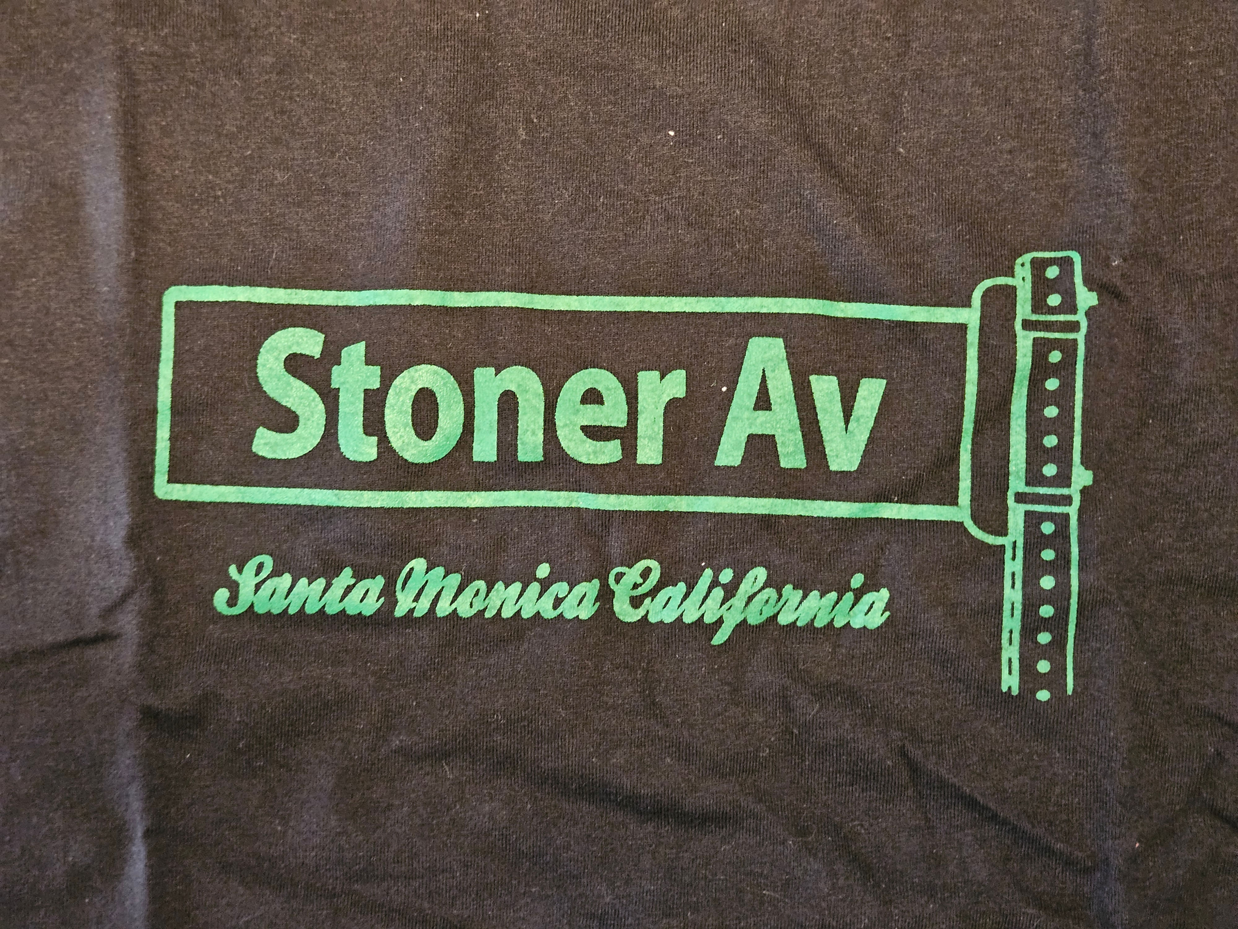 M - T Shirt - Stoner Ave - Santa Monica California Black M- New