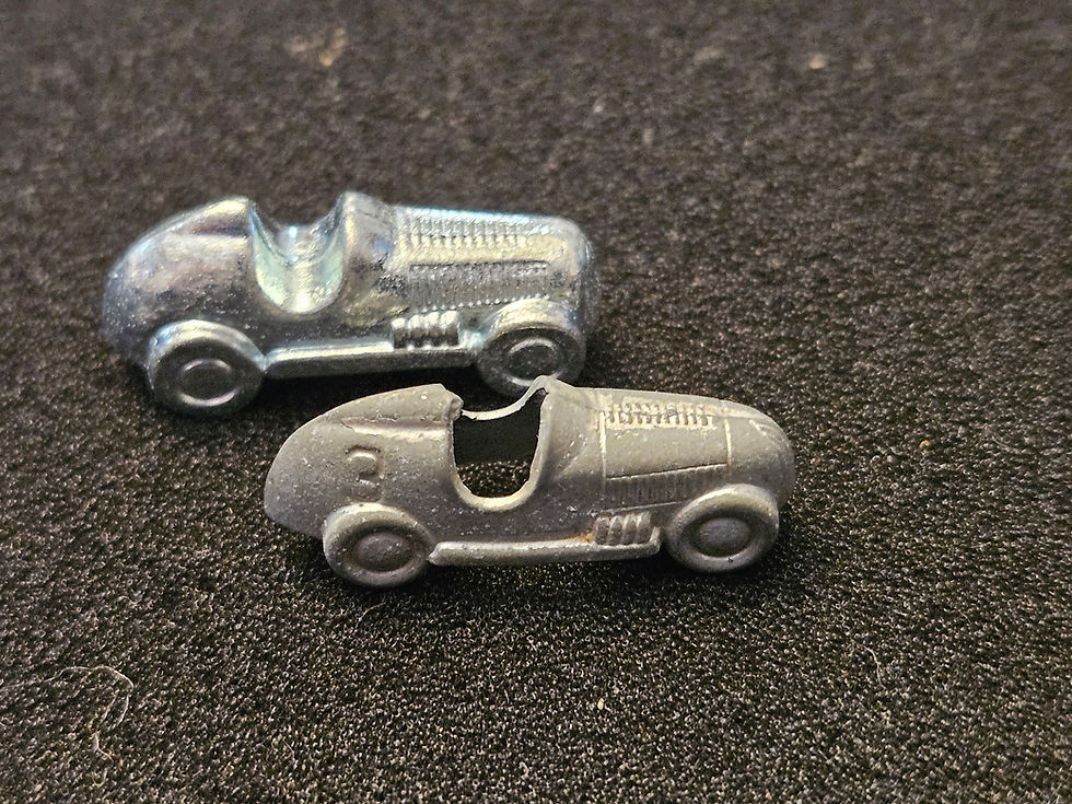 Thumbnail: Monopoly Replacement Pieces -Rare Open Cockpit #3 Race Car
