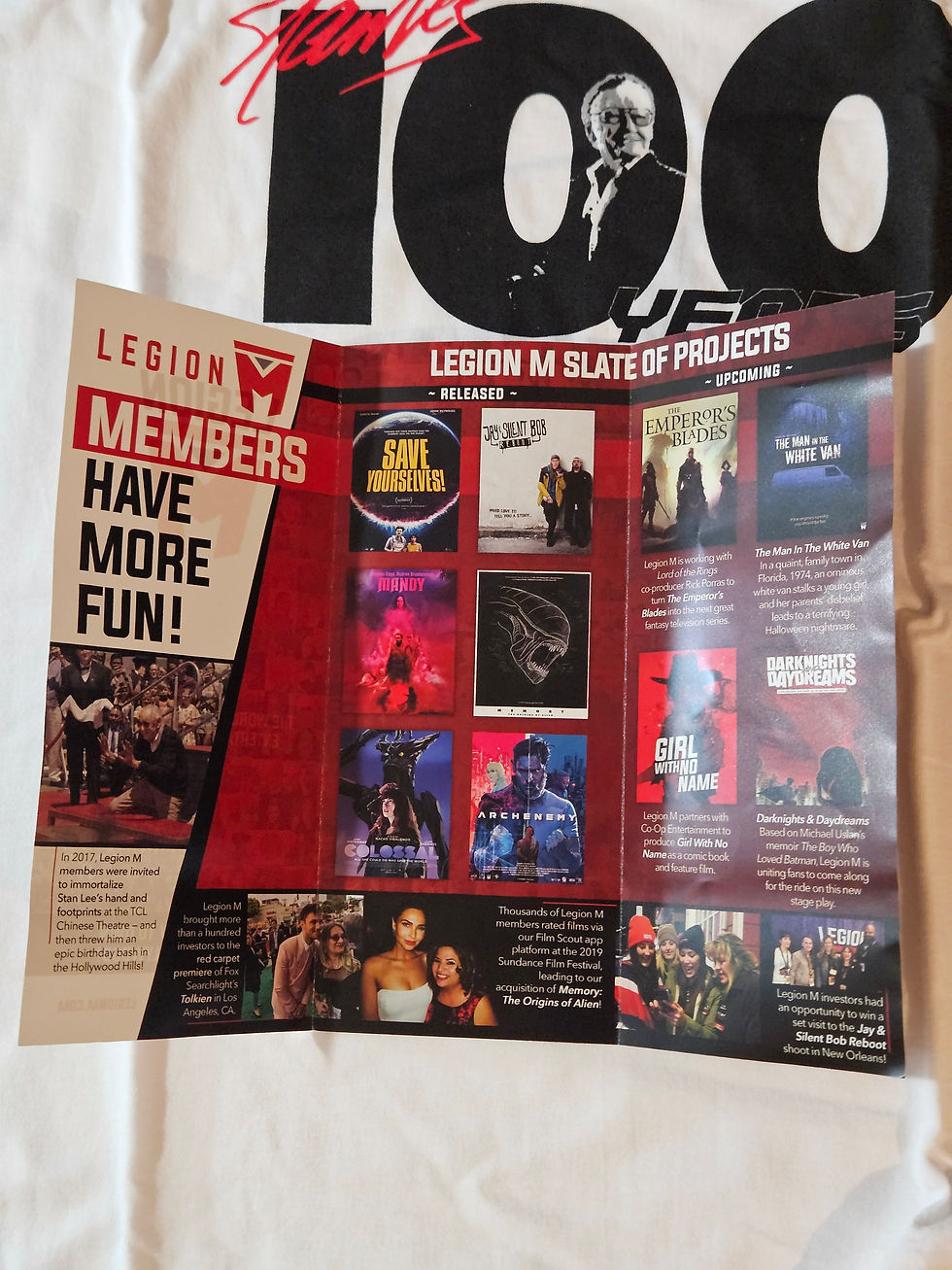 Thumbnail: XL - Legion M Stan Lee 100 Years T Shirt - Original Merchandise