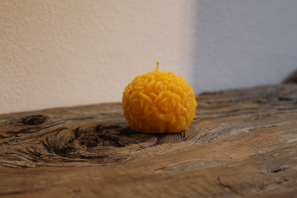 Miniaturbild: Kugel-Rosenkerze groß