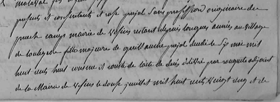 Mariage de Rose POUJOL et Joseph MALAVAL